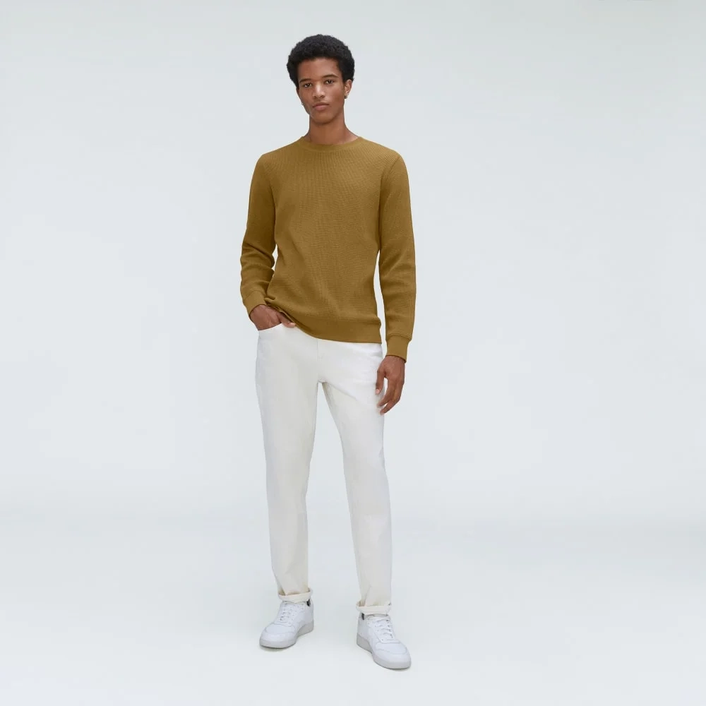 The Waffle Long-Sleeve Crew Tee | Tapenade (2)