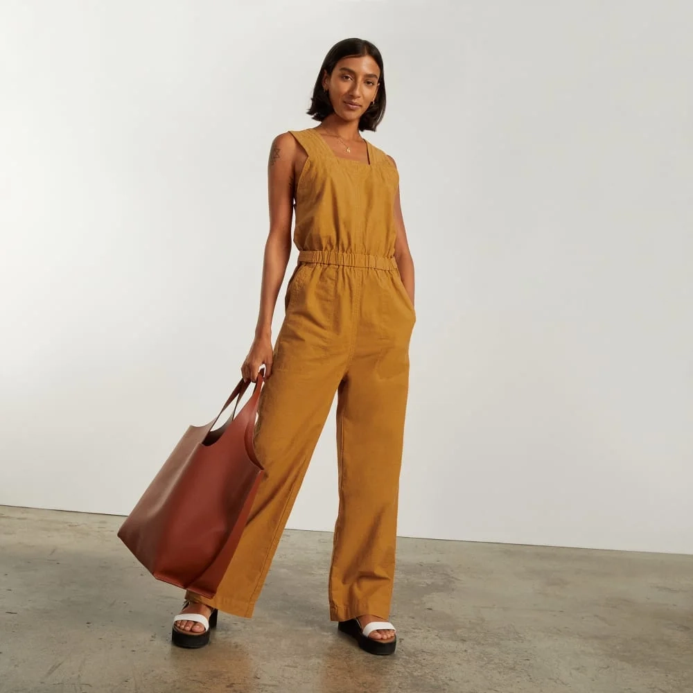 The Fatigue Apron Jumpsuit | Amber (4)