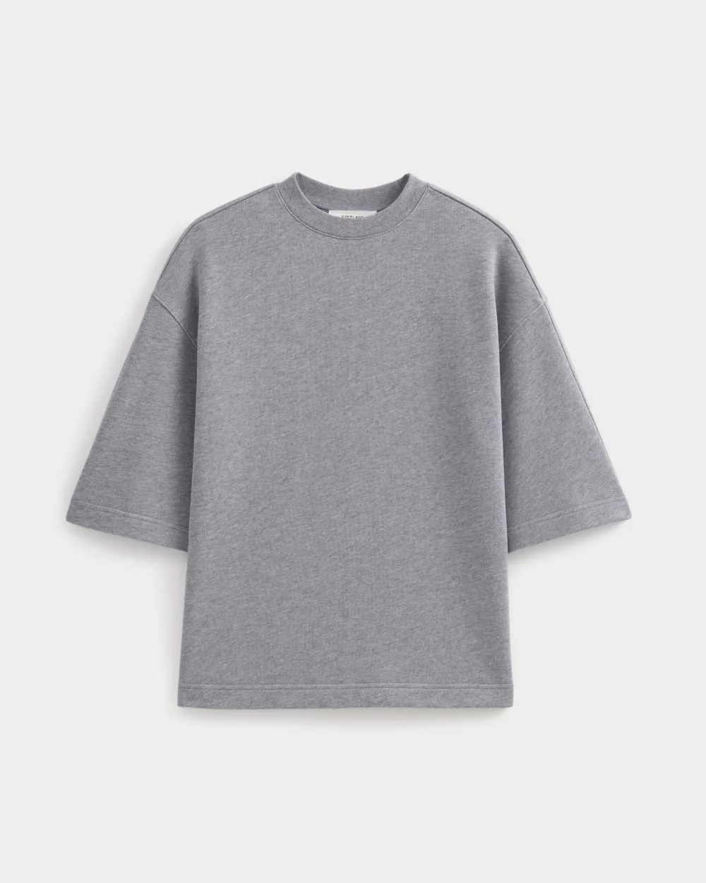 Lightweight Terry Oversized Tee | Vintage Heather Grey (2)