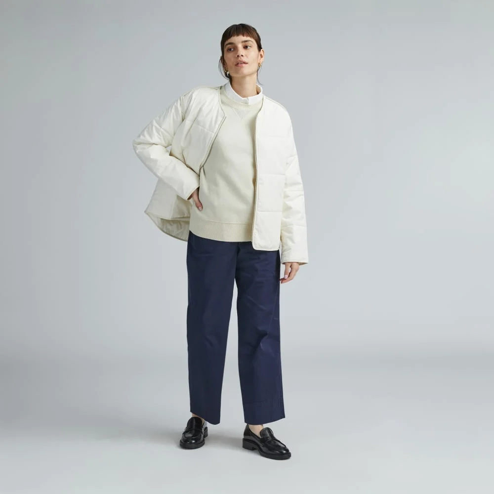 The Quilted Cotton Liner | Bone (3)