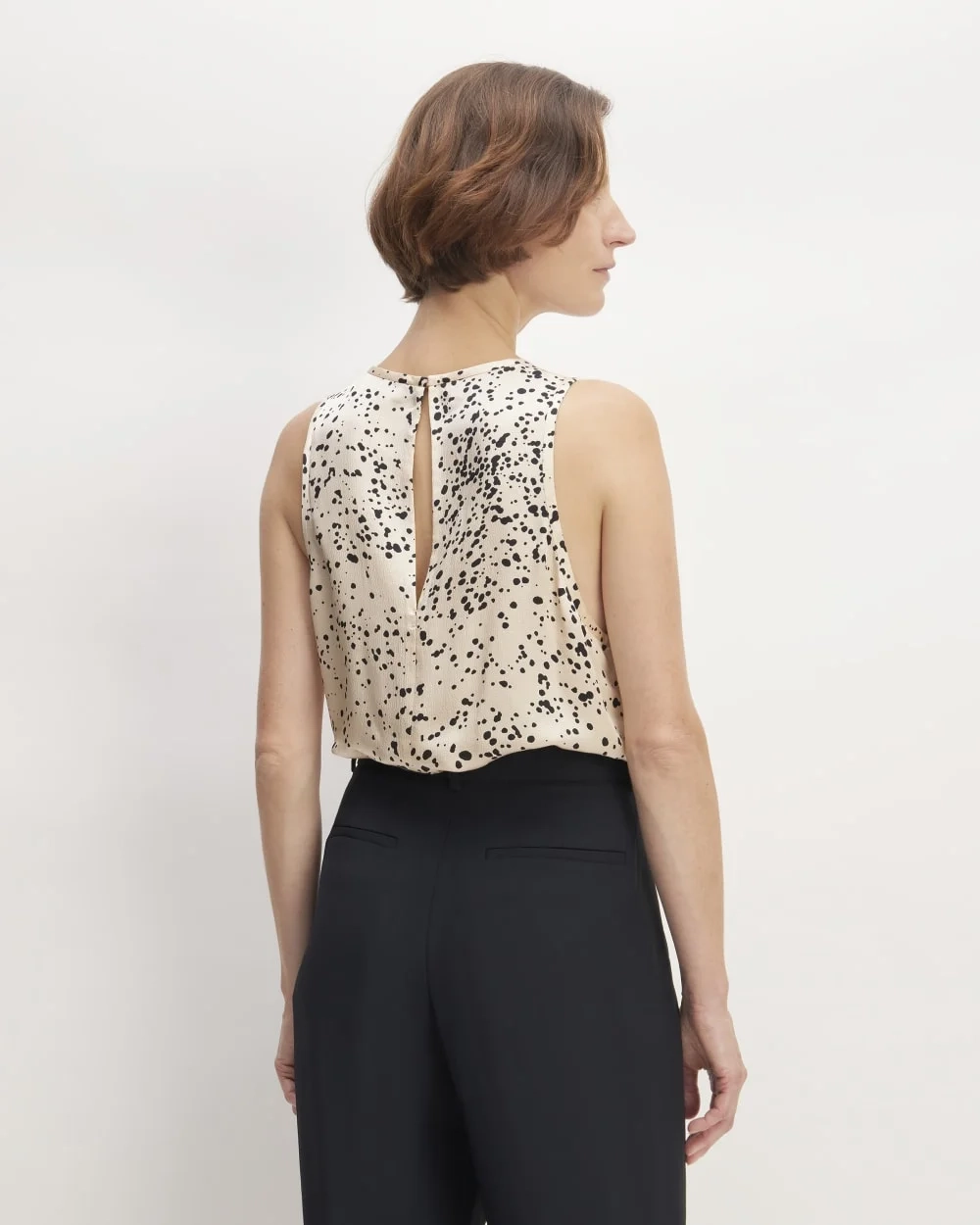The Satin Racerback Top | Whisper Pink Moonsplatter (3)