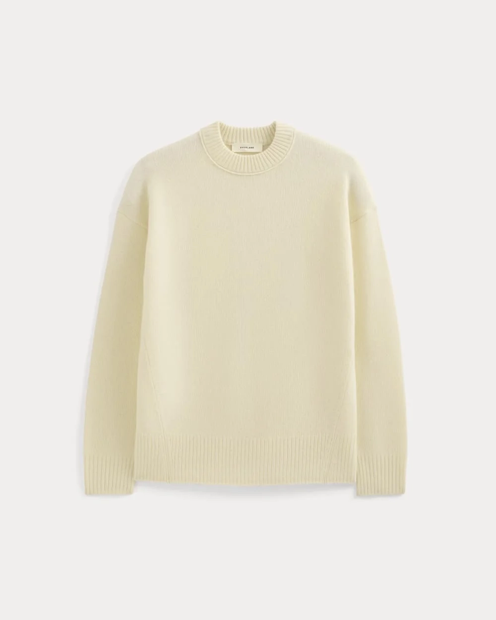 Cashmere Boyfriend Sweater | Snow (3)