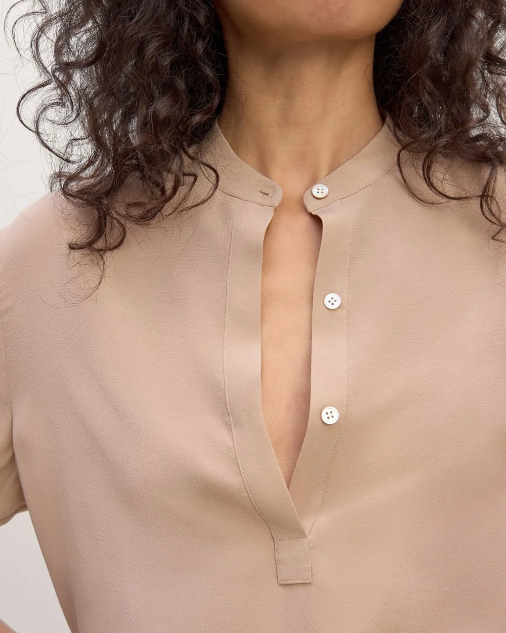The Popover Top in Washable Silk | Chanterelle (3)