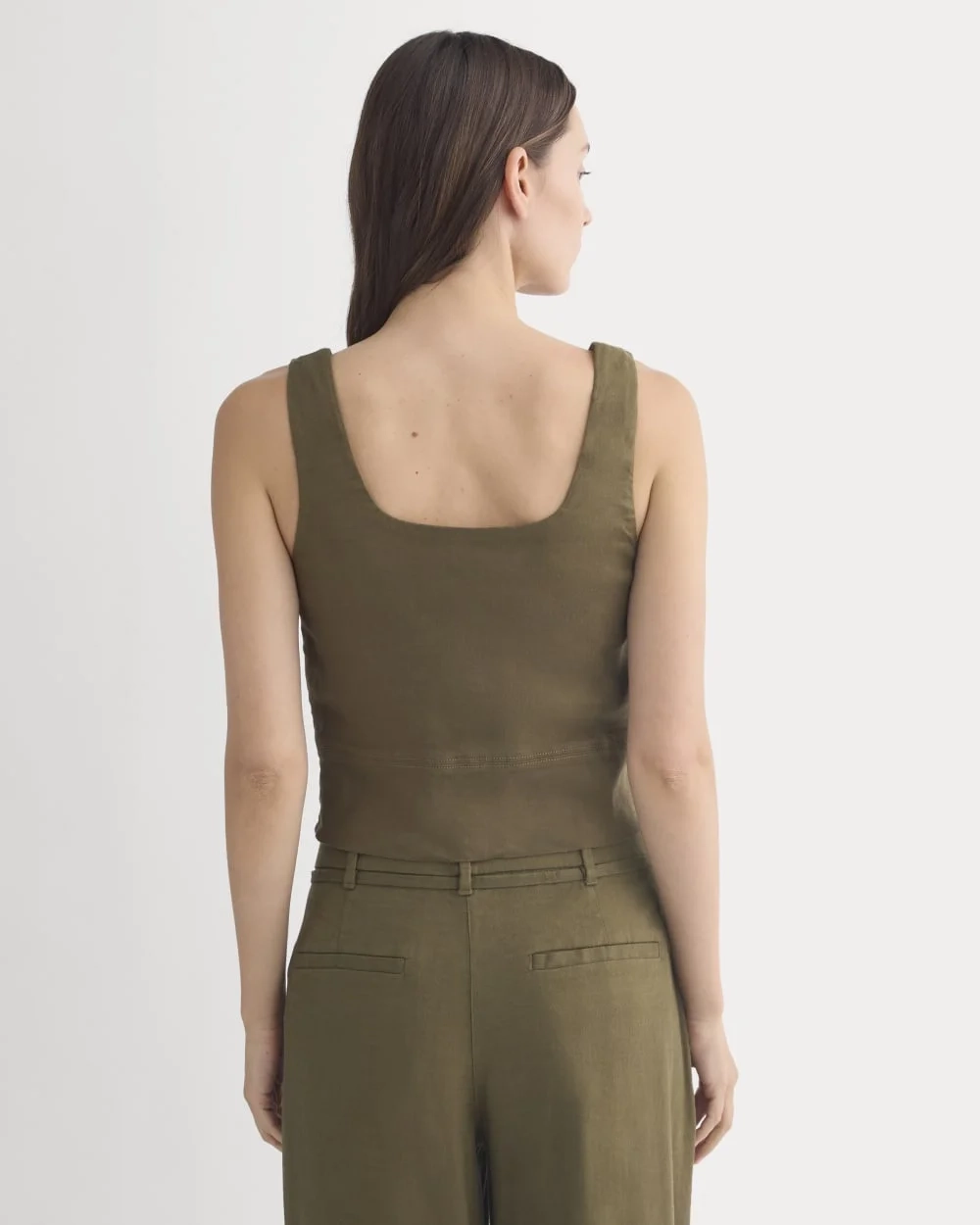 Square Tank in Stretch Linen | Beech (4)