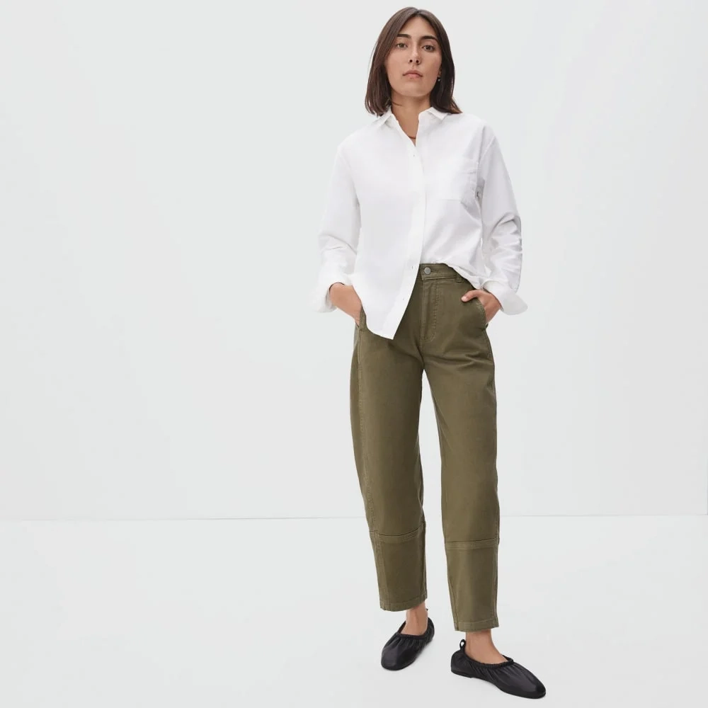 The Utility Barrel Pant | Dark Moss | Regular (3)