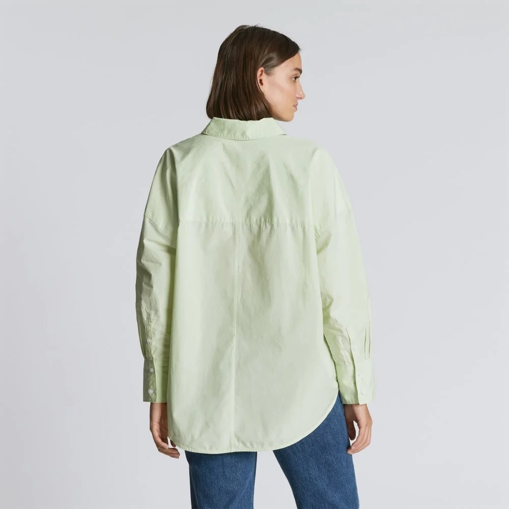 The Oversized Poplin Shirt | Seafoam Green (5)