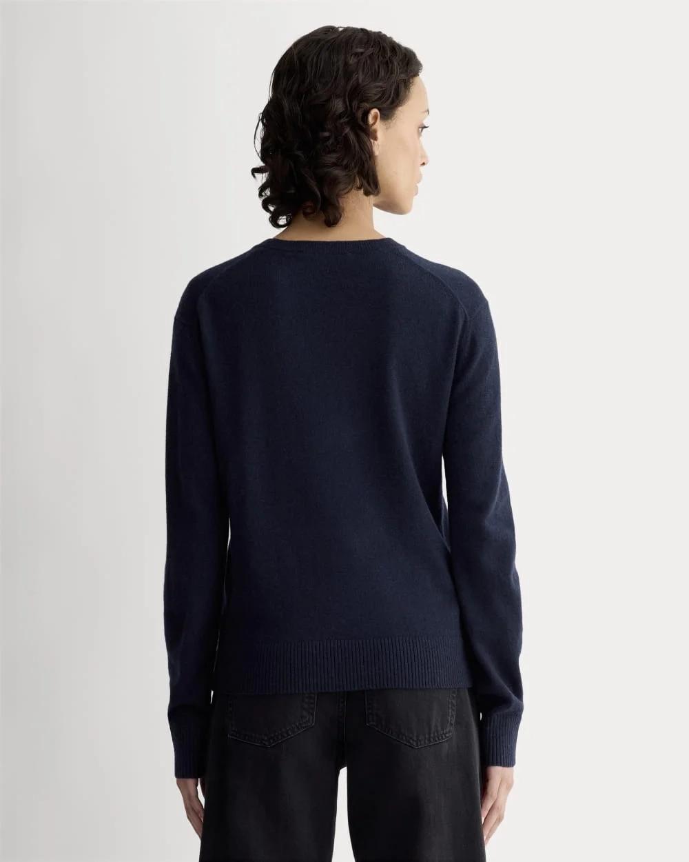 The Classic Crew in Cashmere | Navy (3)