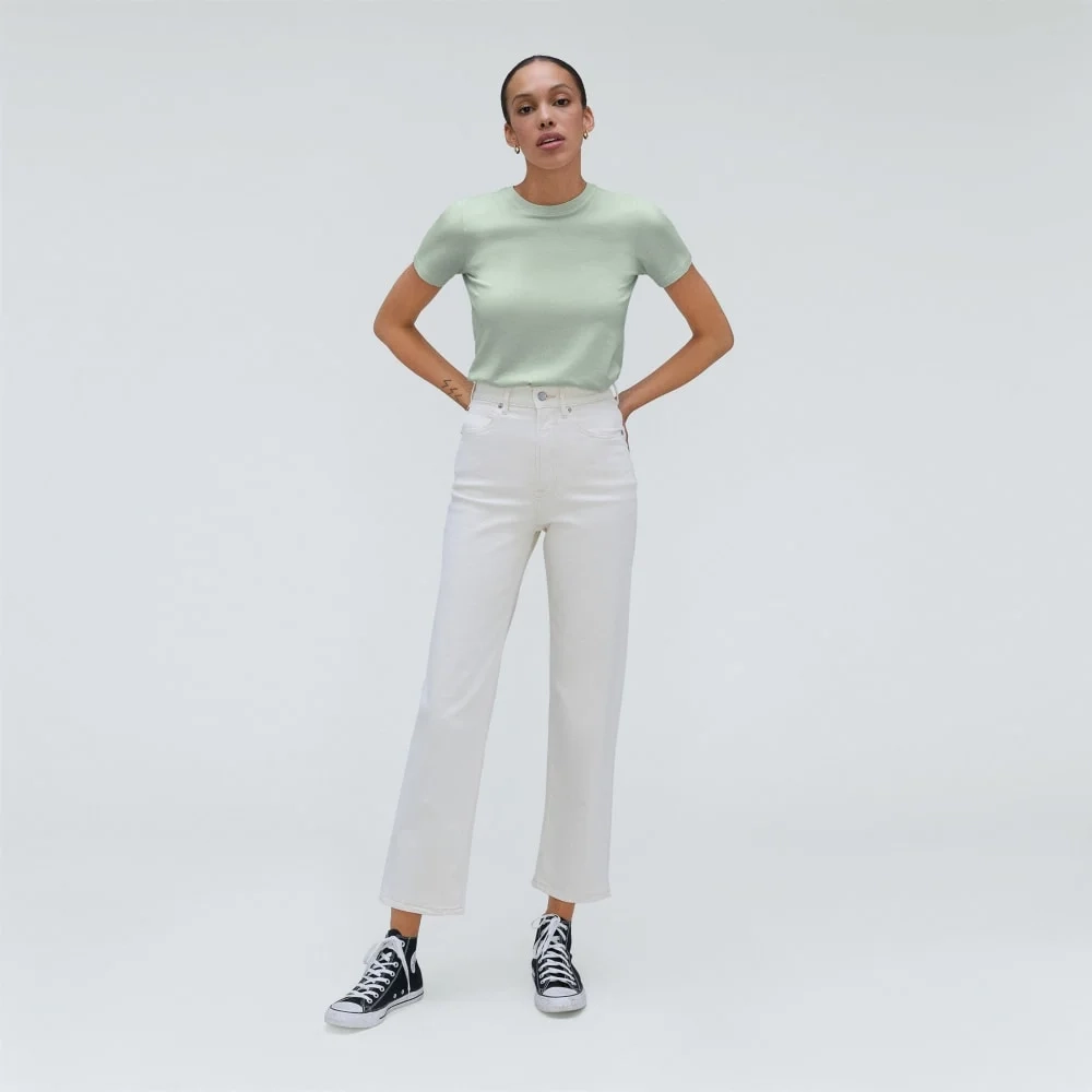 The Organic Cotton Crew Tee | Lily Green (3)