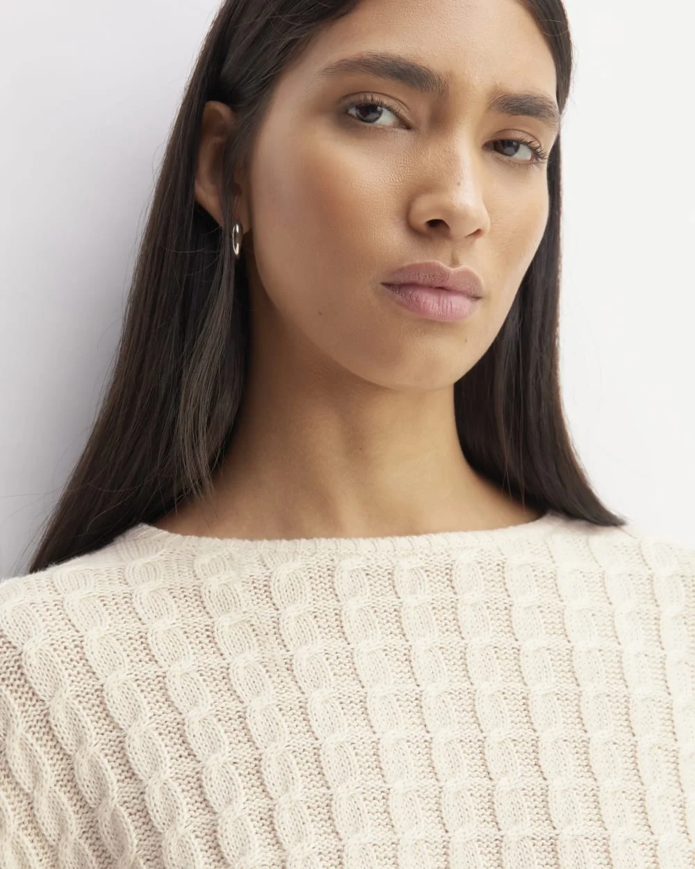 The Cotton Merino Cable Crew | Canvas (4)