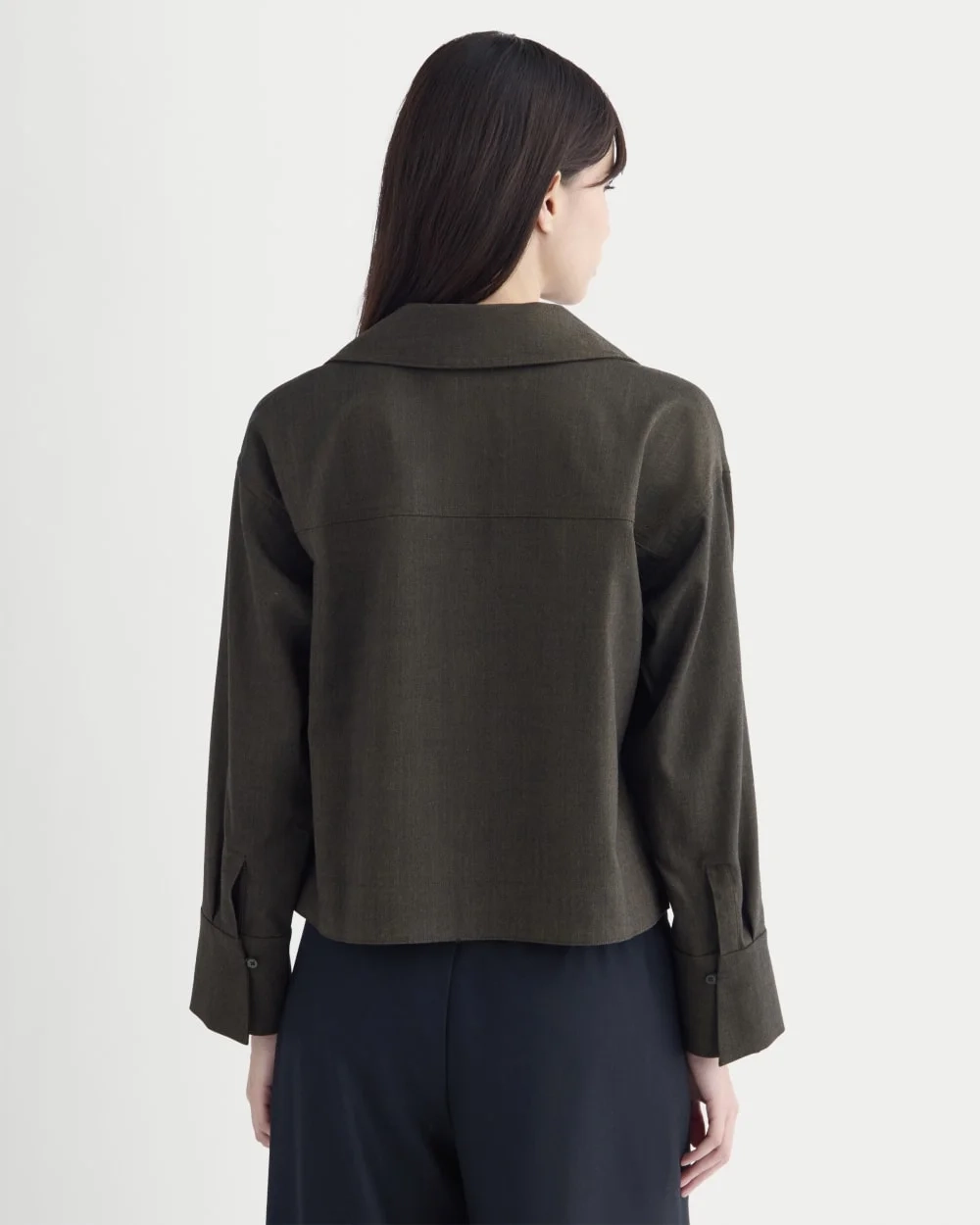 Overshirt in Tailor Twill | Heathered Fudge (2)