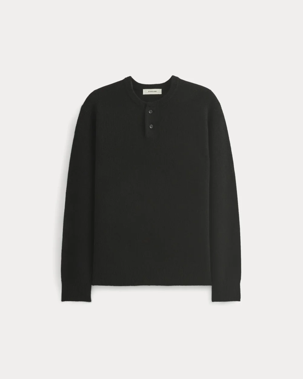 Henley in Wool Cashmere |  Black (3)