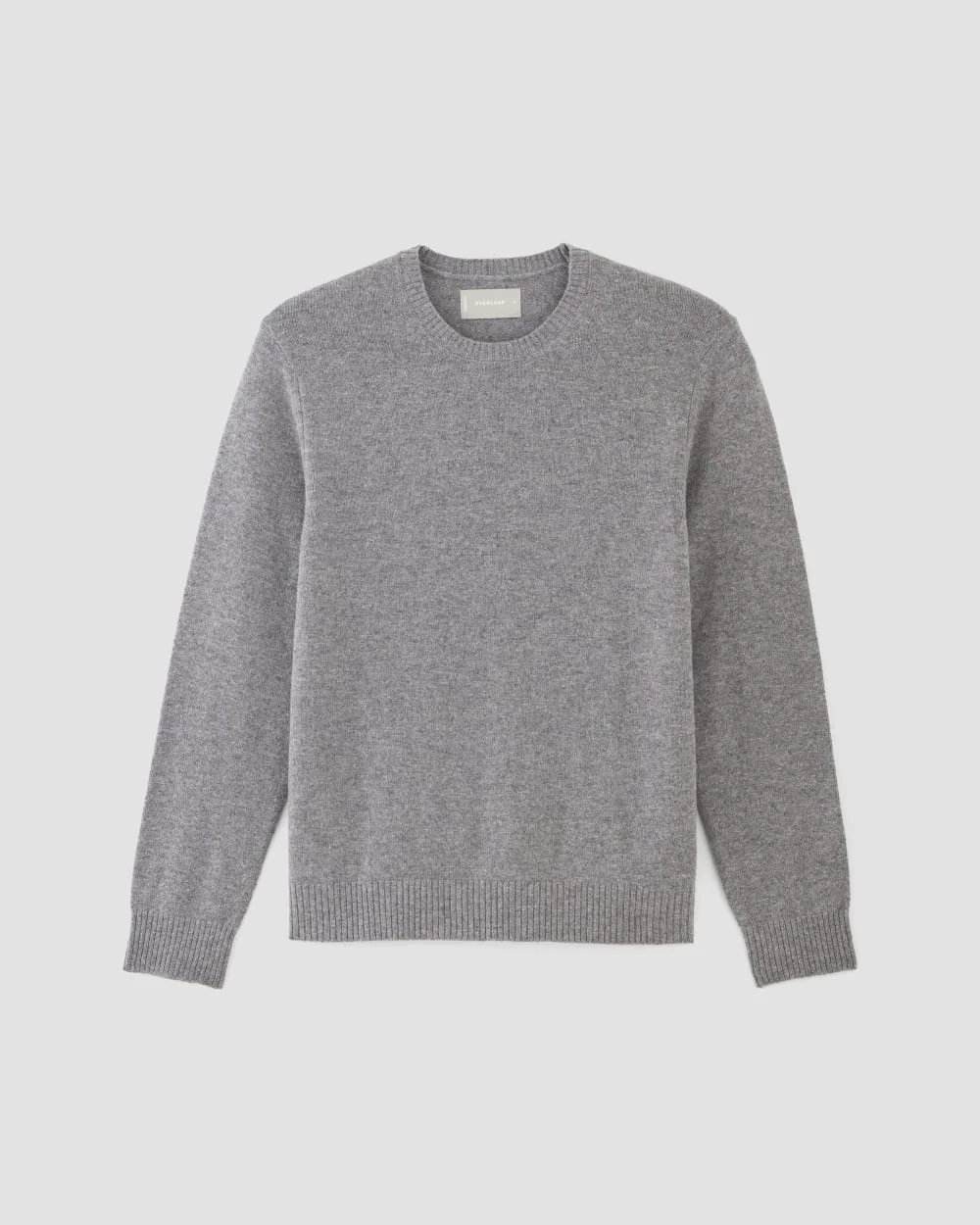 The Premium Merino Crew Neck Sweater | Heathered Mid-Grey (2)