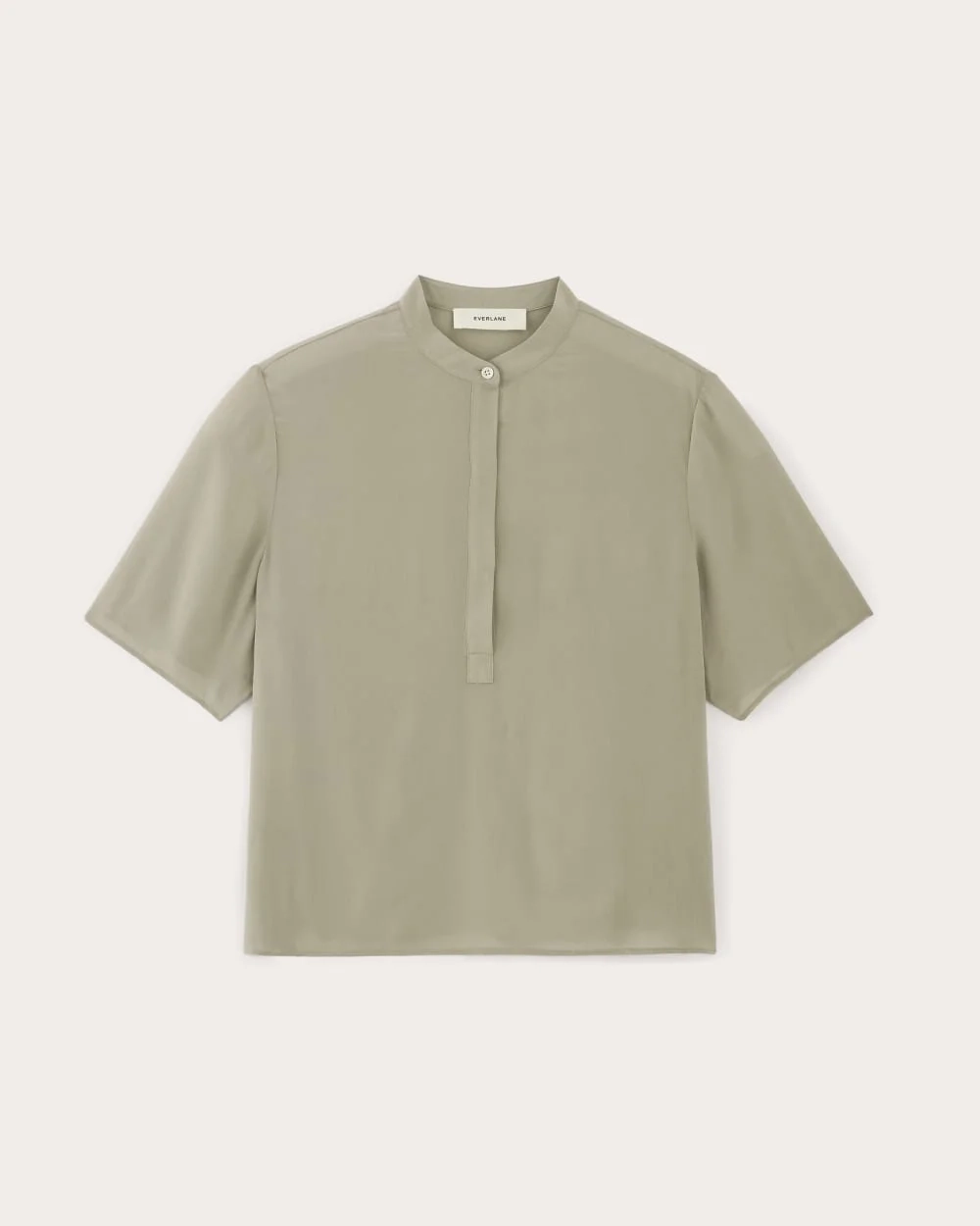 The Popover Top in Washable Silk | Seagrass (3)