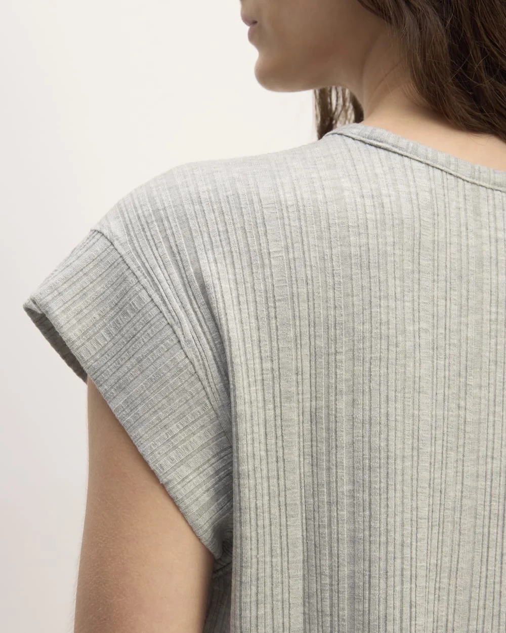 The Rib Muscle Tee | Heathered Grey (2)