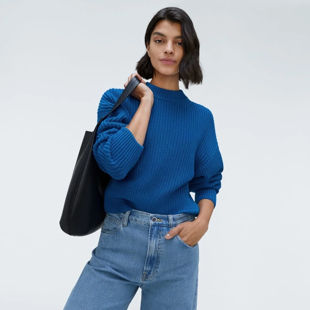 The Texture Cotton Crew | Lapis Blue (3)