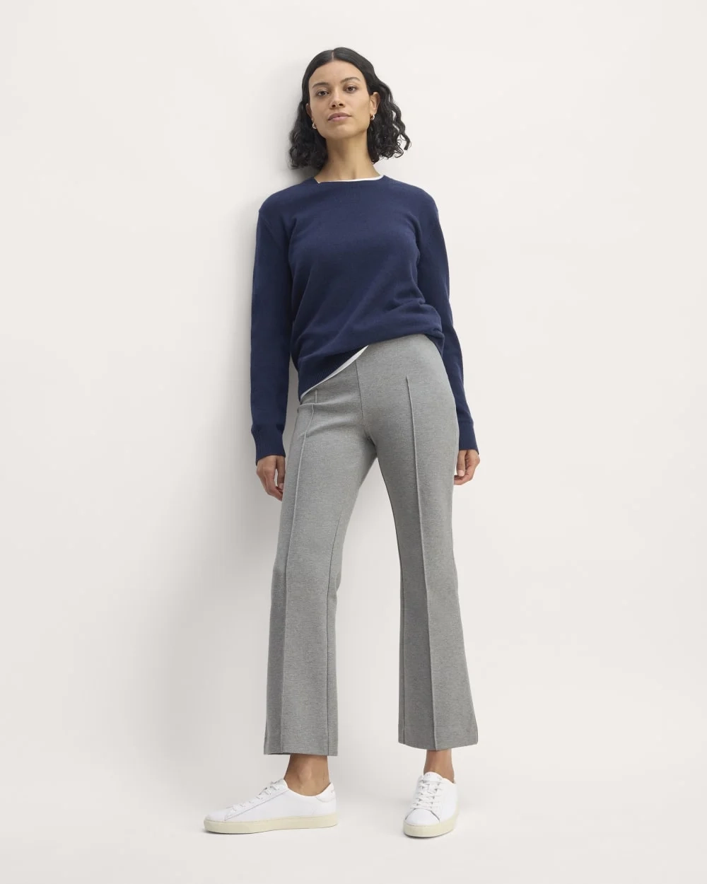 The Dream Kick Flare Pant | Mid Heather Grey