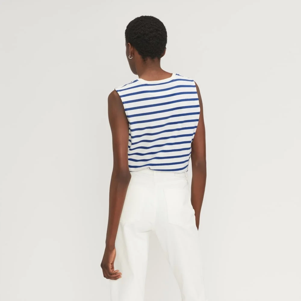 The Mariner Tank | Canvas Tan / Mazarine Blue (3)