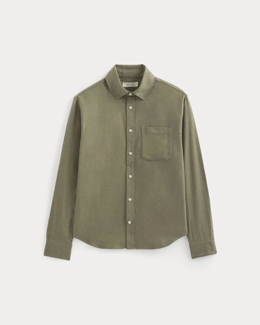 Brushed Flannel Shirt | Heathered Thyme (4)