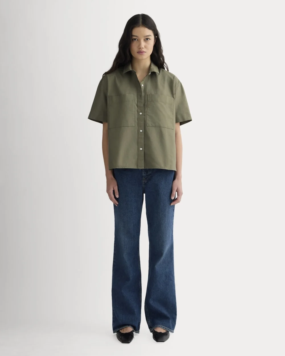 The Short-Sleeve Boxy Oxford | Kalamata (3)