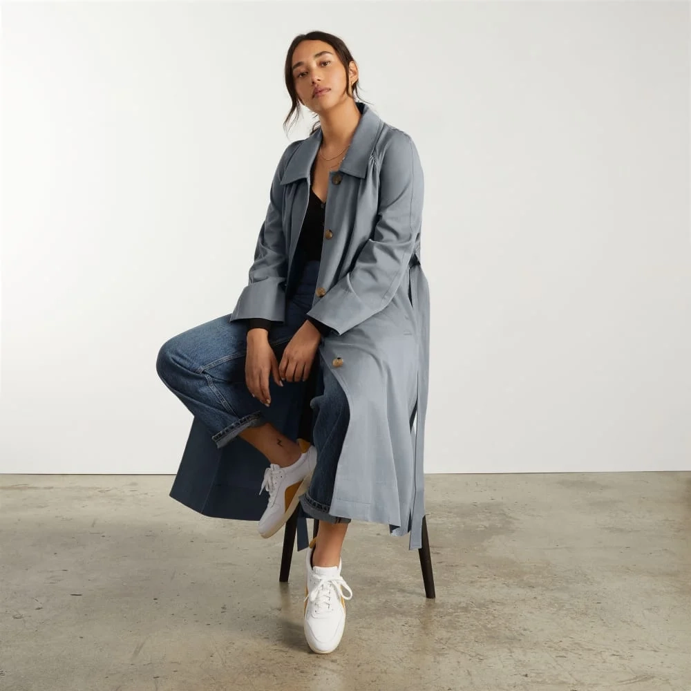 The Gathered Drape Trench | Smoke (3)