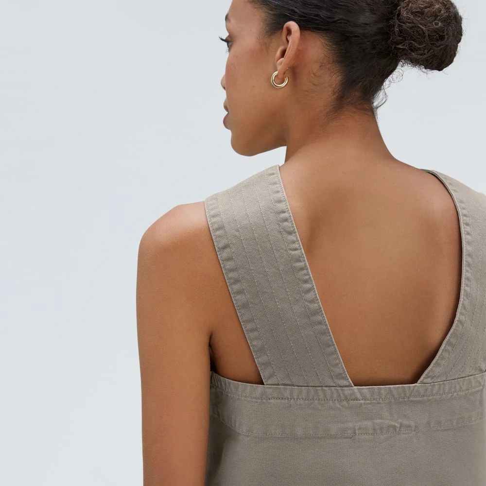 The Cross-Front Apron Top | Clay (5)