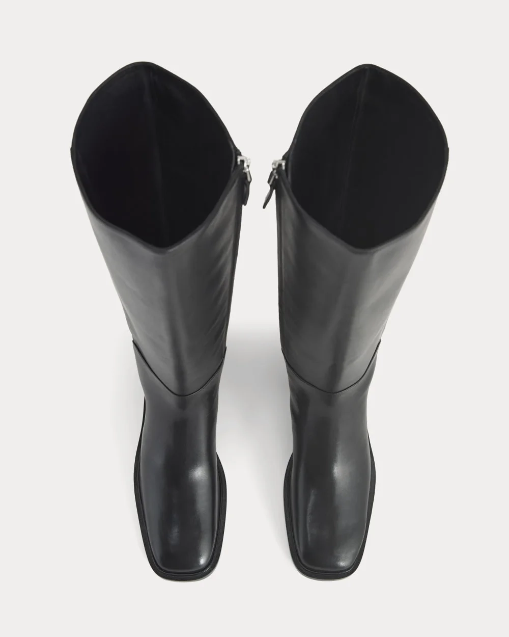 Leather Knee-High City Boot |  Black (2)