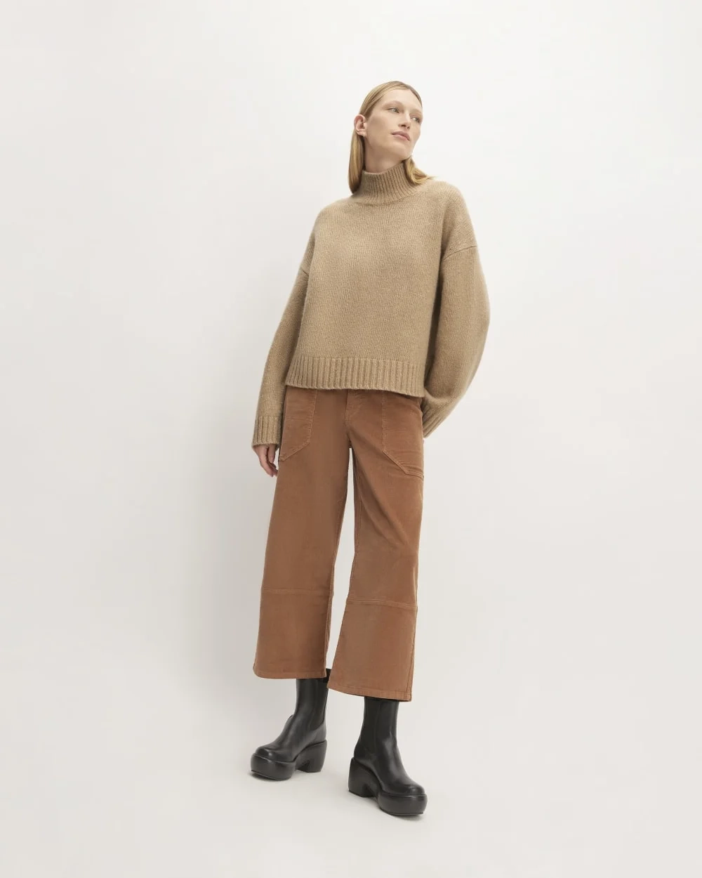 The Cloud Oversized Turtleneck | Tiger's Eye (4)