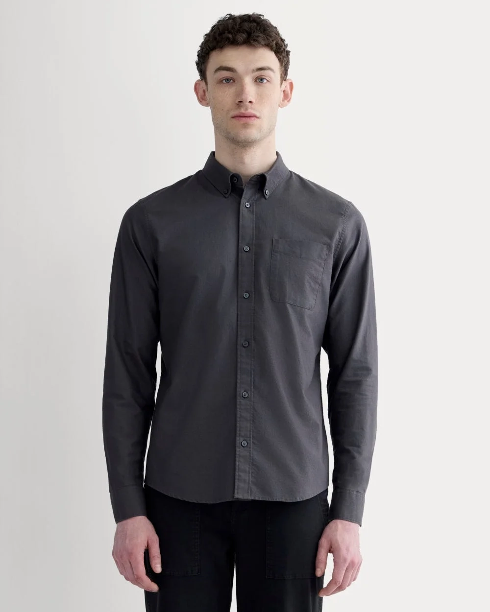 The Slim Oxford Shirt | Slate Grey | Standard