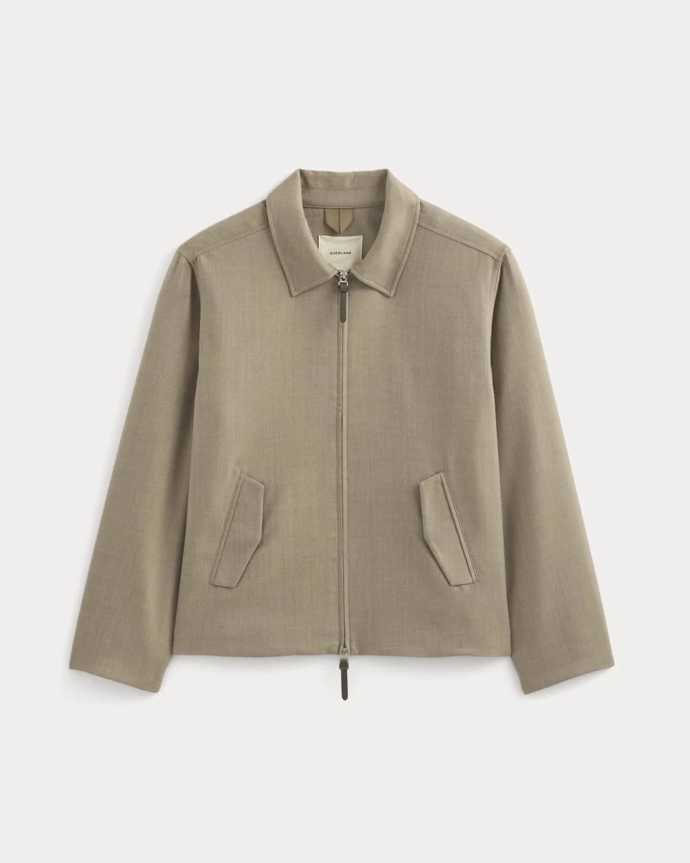 Tailored Zip Jacket | Light Taupe (3)
