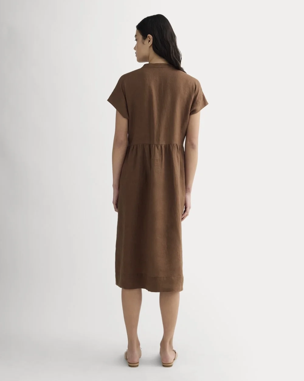The Craft Dress in Linen | Cedarwood (2)