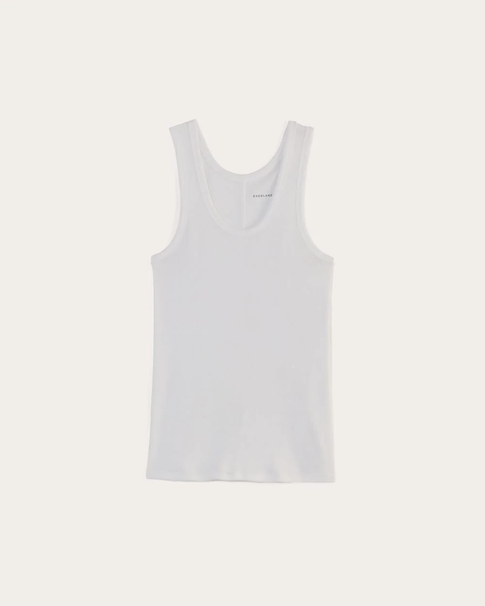 The Luxe Rib Racerback Tank | White (3)