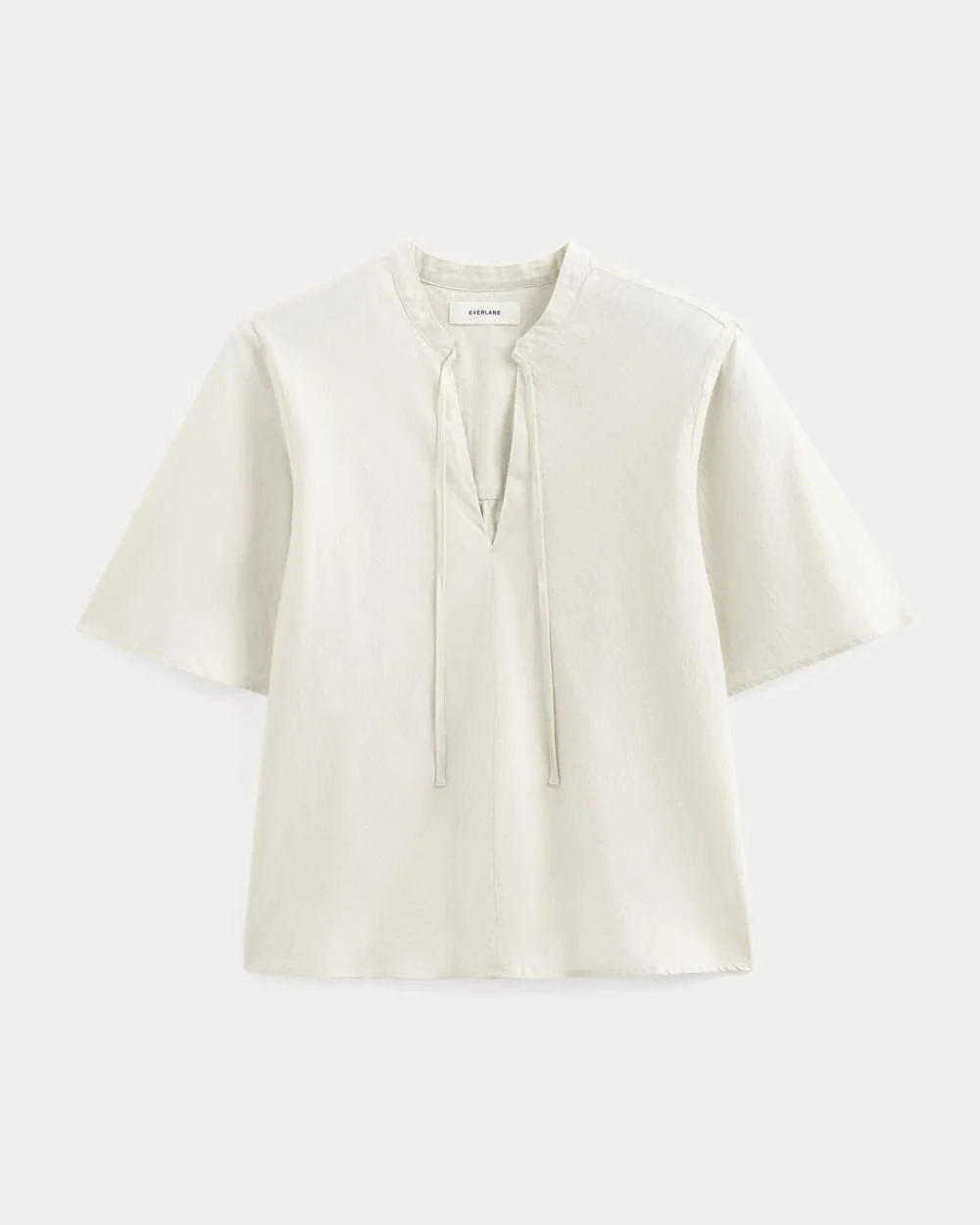 The Gauze Tie-Front Shirt | Birch (4)