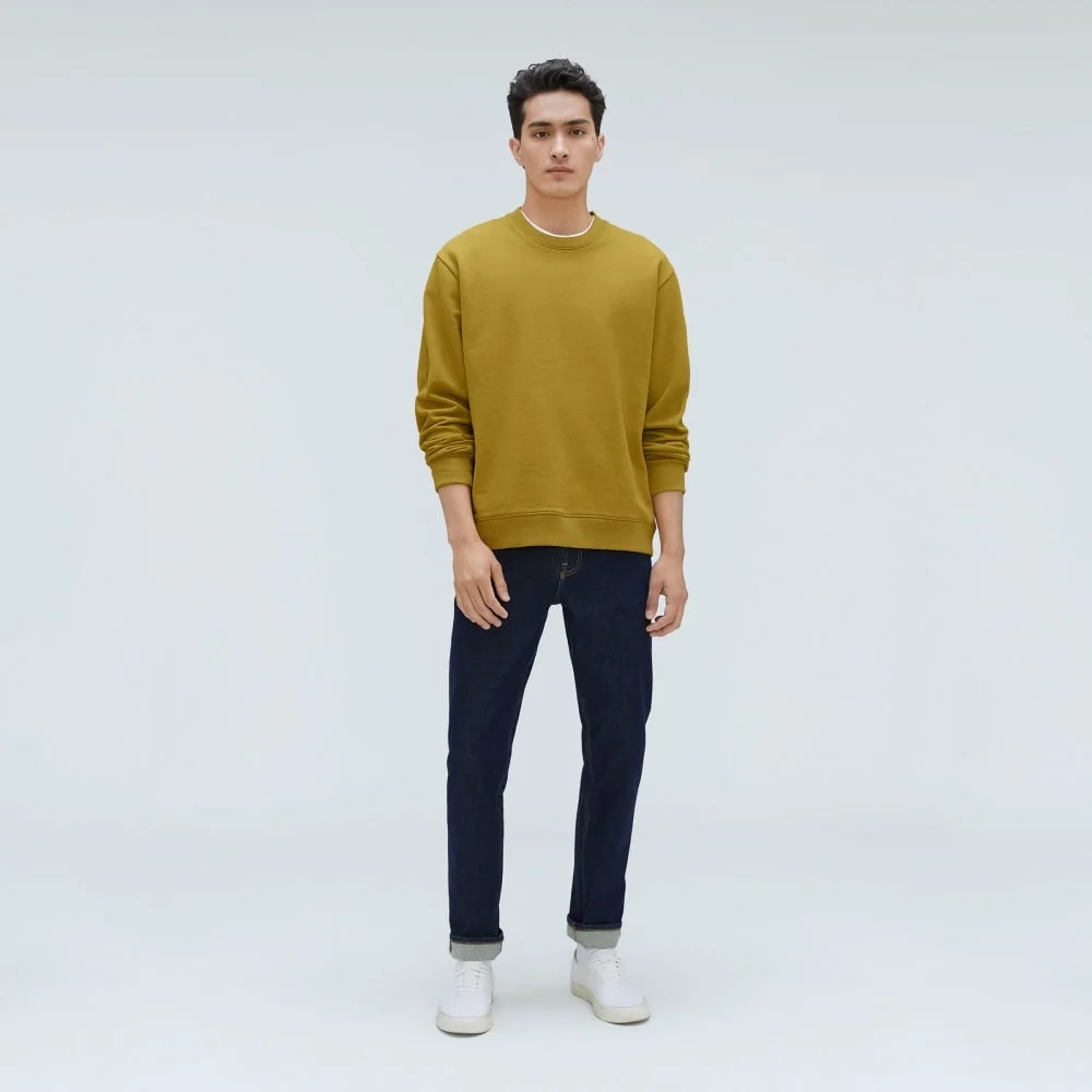 The Track Crewneck Sweatshirt | Golden Palm (2)