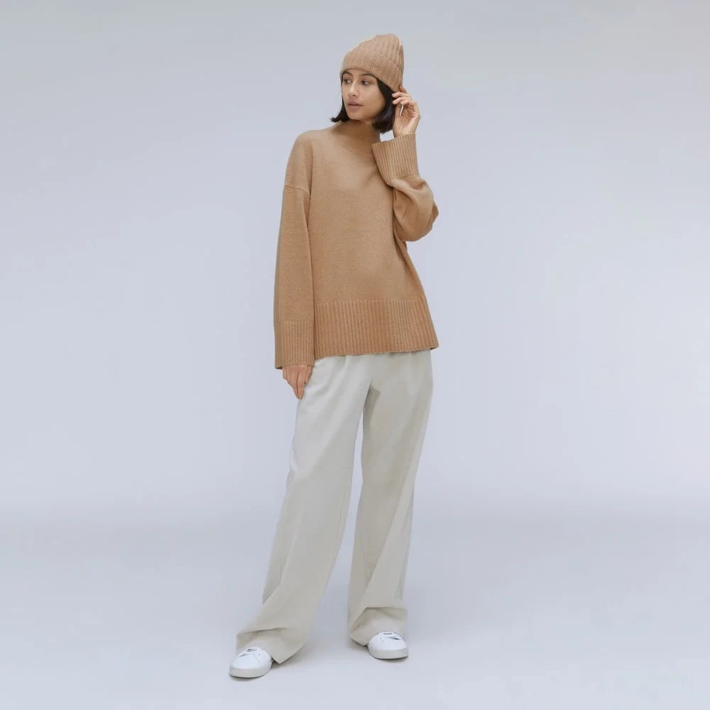 The Cashmere Beanie | Light Camel (3)