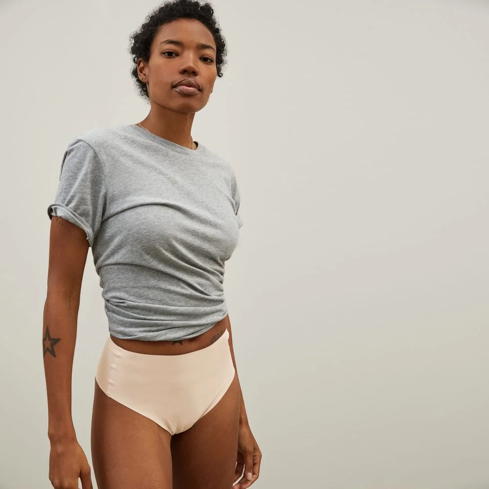 The Invisible High-Rise Thong | Light Tan (3)