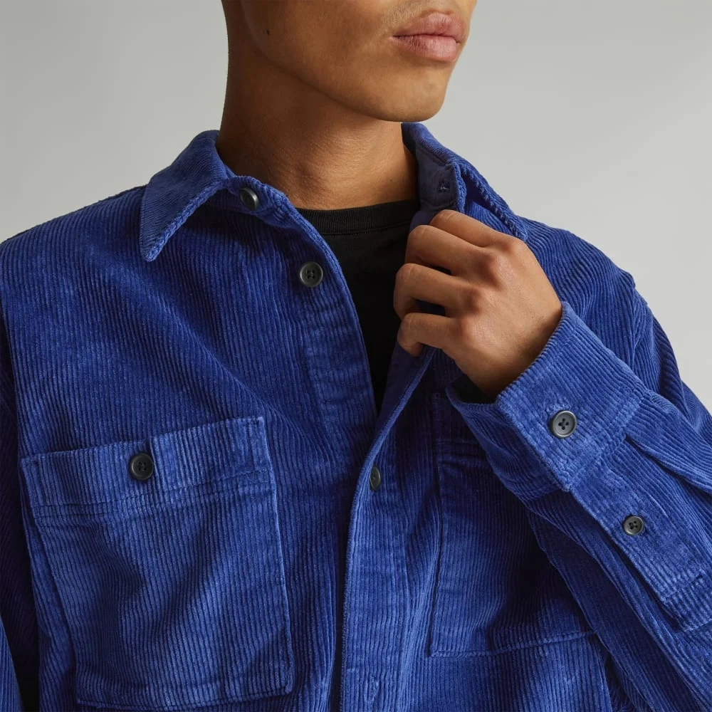 The Corduroy Everyone Overshirt | Cobalt (6)