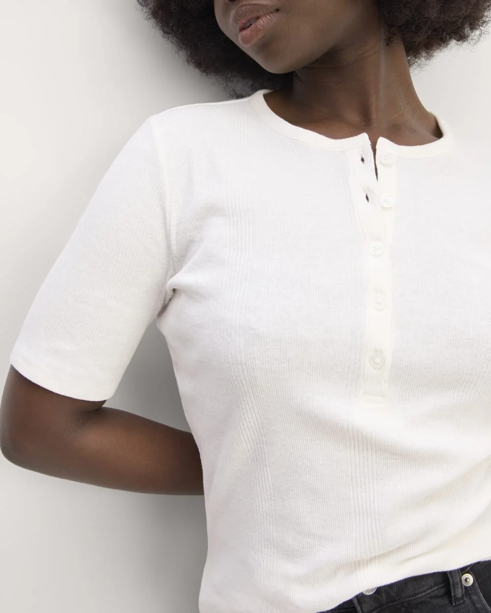 The Vintage Rib Henley | Bone (3)