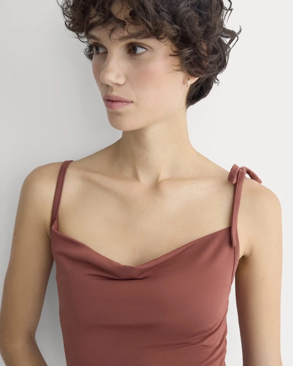 Tie-Shoulder Tank | Henna Red (3)