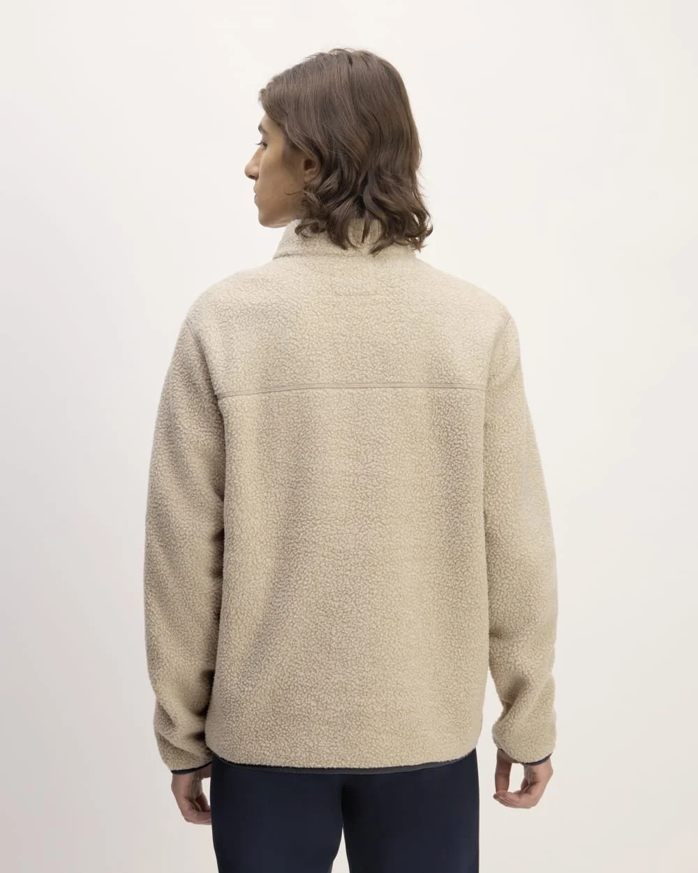 The ReNew Fleece Pullover | Oatmeal (3)