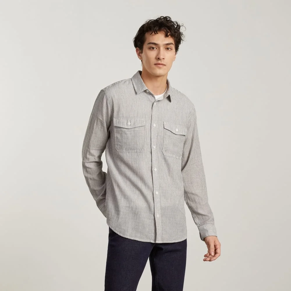 The Long-Sleeve Summer Shirt | Black / White (2)