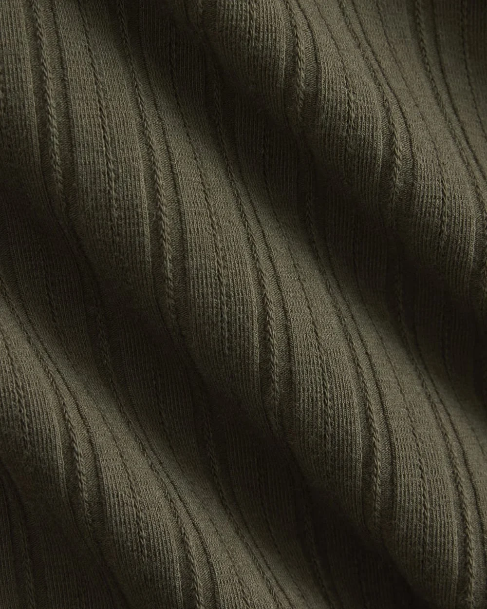 Racerback Tank in Pointelle | Olive Night (3)