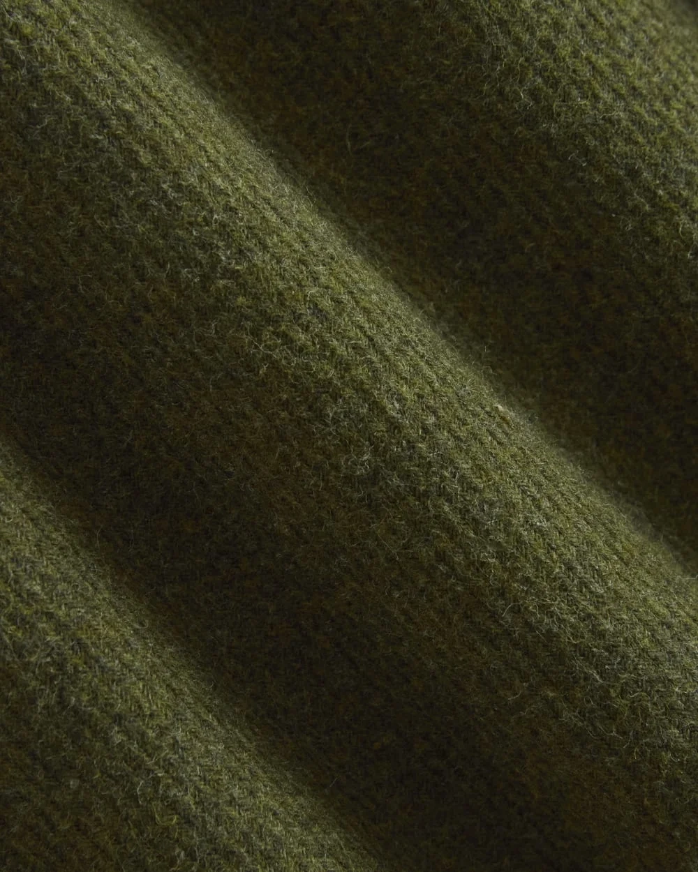 Heavyweight Waffle Twill Overshirt | Heathered Green (4)