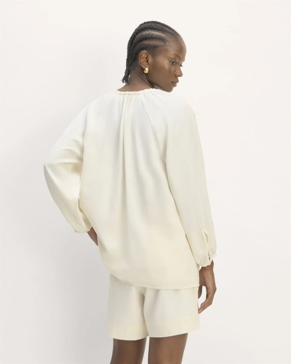 The Gathered Shirt in Butterlite | Bone (5)