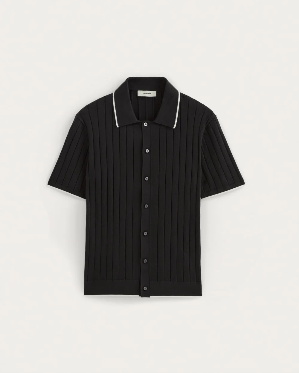 The No-Sweat Button-Down Polo |  Black (3)