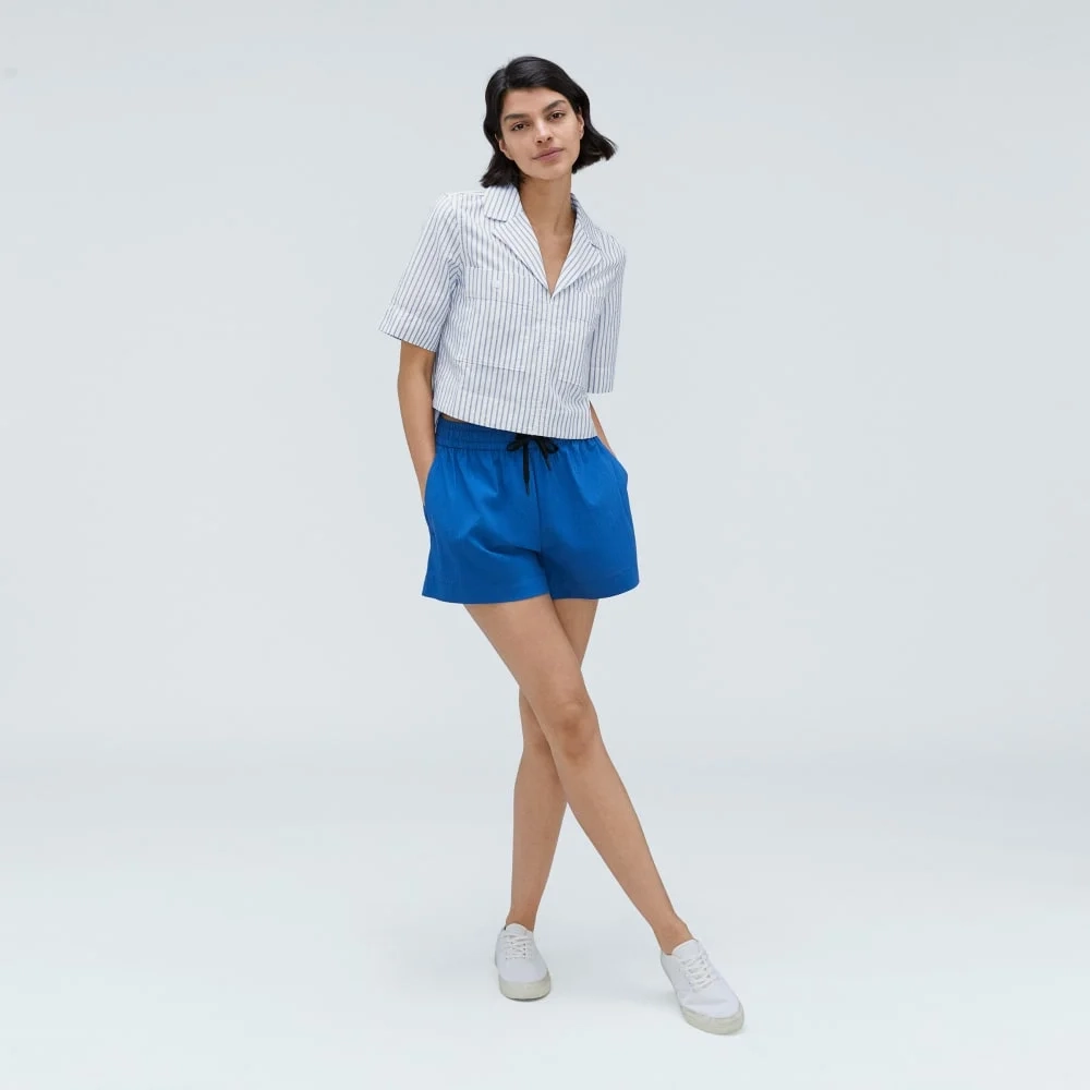 The Oxford Popover | Deep Blue / Canvas (2)