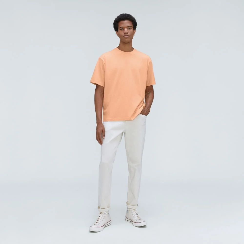 The Premium-Weight Relaxed Crew | Uniform | Apricot (2)