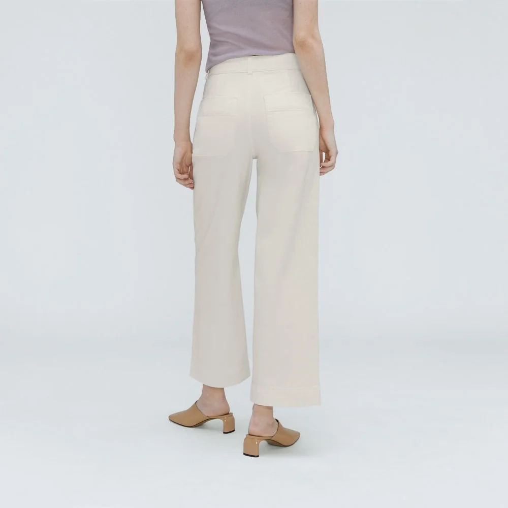 The Organic Wide-Leg Pant | Bone (3)
