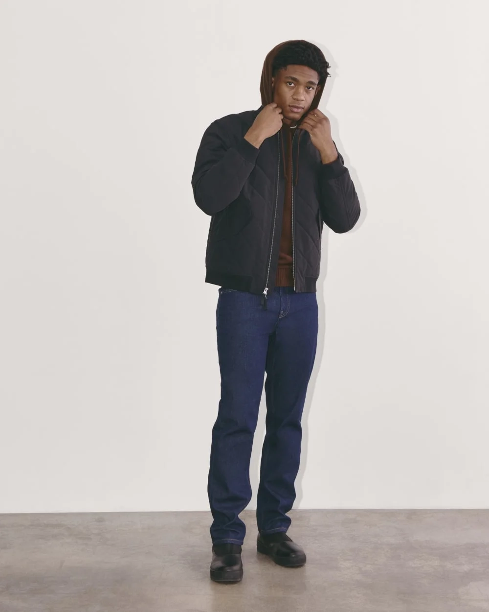 The Felted Merino Hoodie | Heather Mahogany (4)