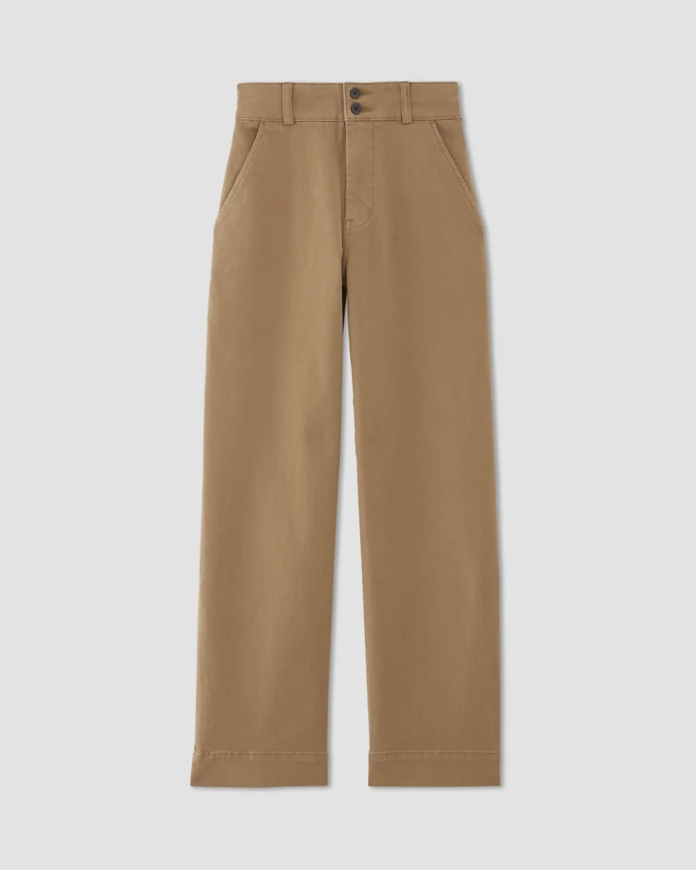 The Organic Wide-Leg Pant | Toasted Coconut (4)