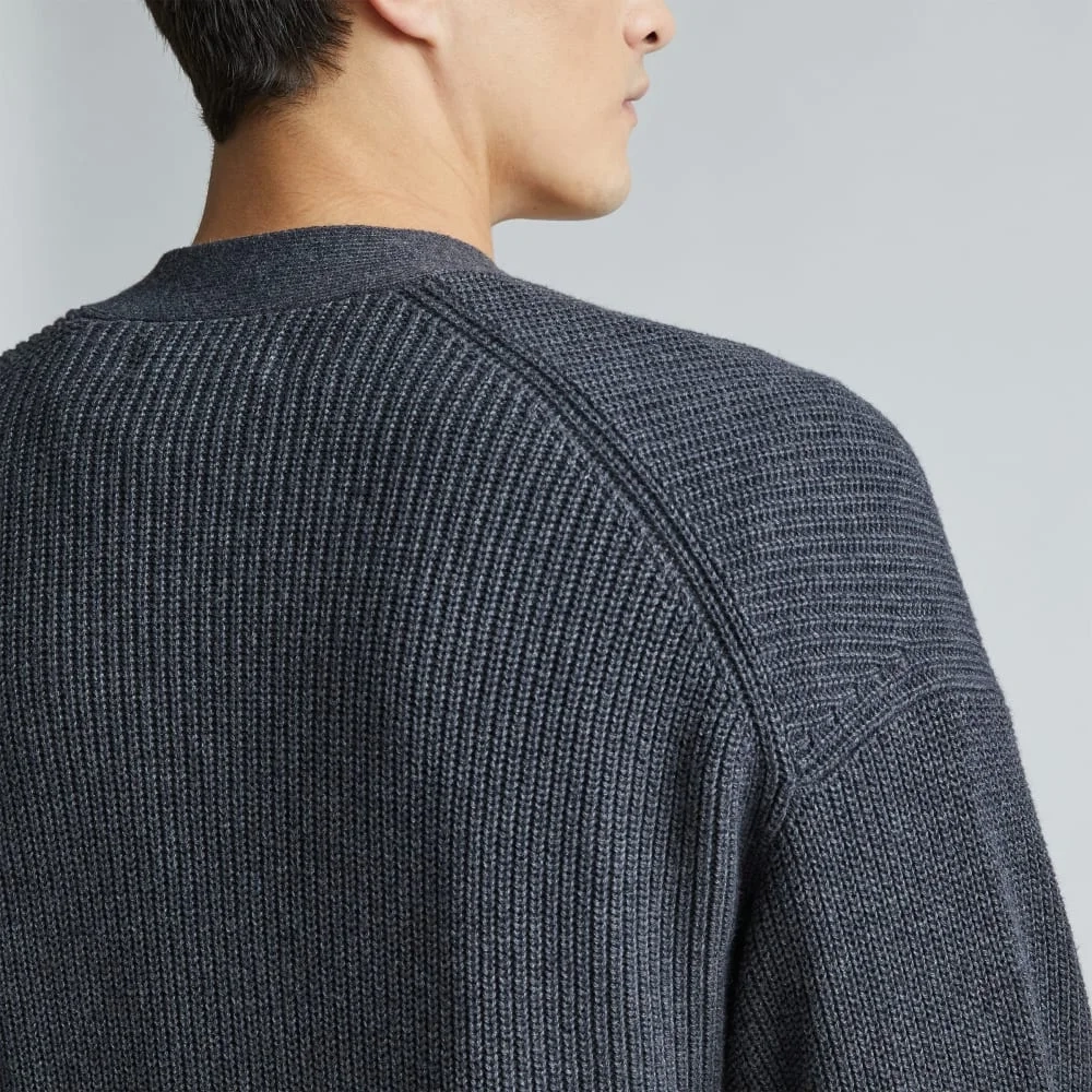 The No-Sweat Ribbed Cardigan | Heather Ash (3)